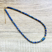 Charger l&#39;image dans la galerie, collier-lapis-lazuli-hematite-entier