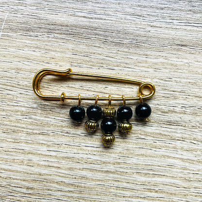 Broche Mathilde pierres naturelles