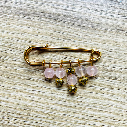 Broche Mathilde pierres naturelles